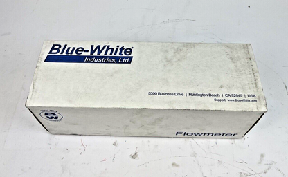 BLUE-WHITE - F-451 SERIES 1-1/2" .5-6 GPM - PTFE FLOAT, SS ROD, AND VITON O-RING