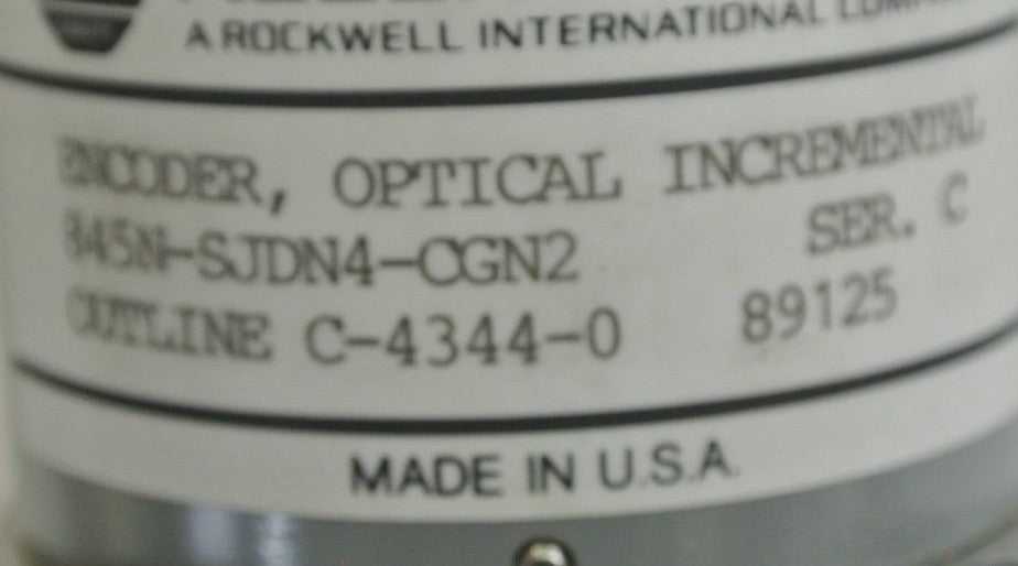 ALLEN-BRADLEY 845N-SJDN4-CGN2 - INCREMENTAL OPTICAL ENCODER - NEW SURPLUS