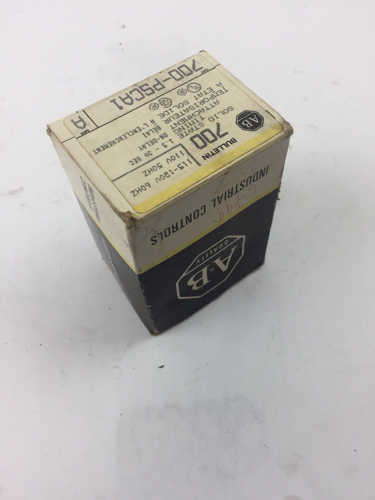 ALLEN BRADLEY 700-PSCA1 SOLID STATE TIMING ATTACHMENT 115-120V 60HZ 110V 50HZ