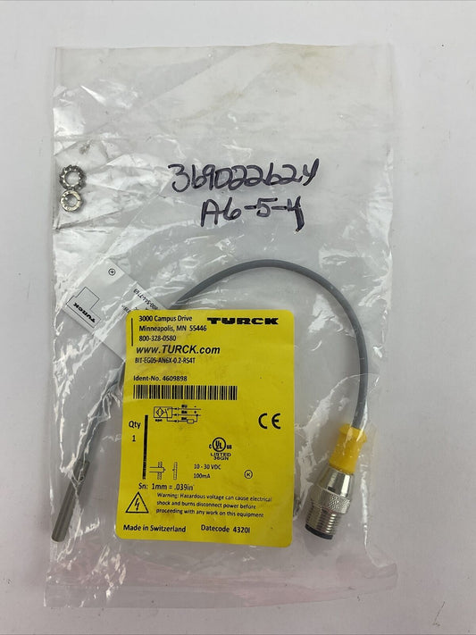 TURCK BI1-EG05-AN6X-0.2-RS4T INDUCTIVE SENSOR 10-30VDC 100mA