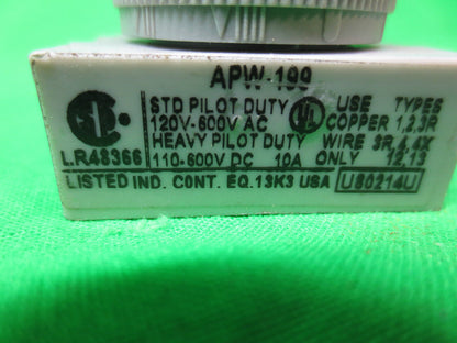 IDEC APW-199 PILOT LIGHT - GREEN - 24V LED