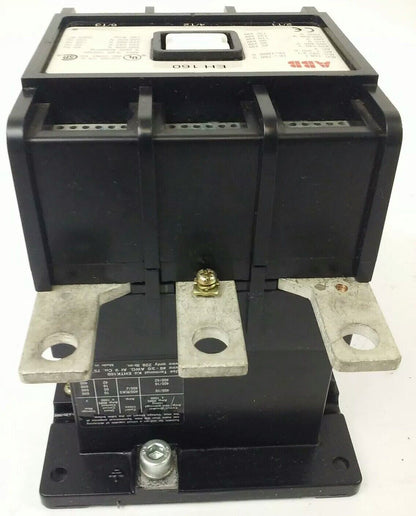 ABB EH160 CONTACTOR, 3PH, 3P BREAKING, 600V, 50-150H.P., 190A, 24V COIL, NEW