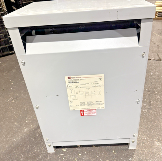 EATON V48M28F45R GENERAL PURPOSE TRANSFORMER 45KVA 3PH PRI.480DELTA SEC.208Y/120