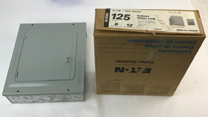 EATON CUTLER HAMMER BR612L125SDP INDOOR MAIN LUG 1PH 125A 6 SPACE 12 CIRCUIT.