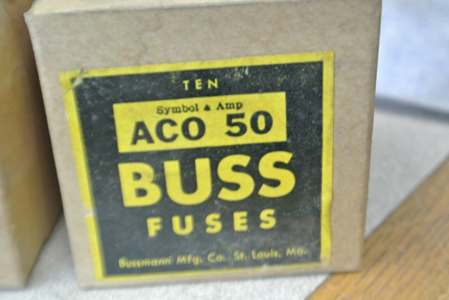 BOX of 10 / BUSS ACO50 LIMITER AIRCRAFT FUSE / 50A / 125V / NEW SURPLUS