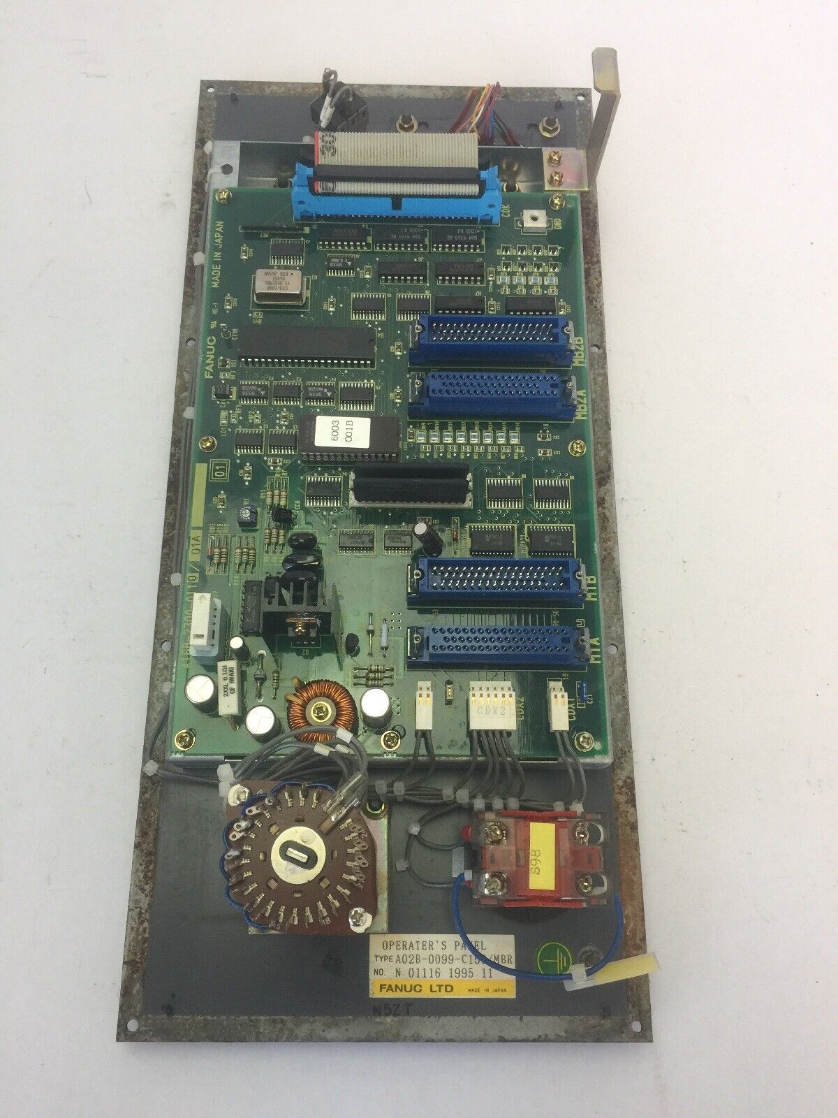 FANUC A02B-0099-C150/MBR OPERATOR'S PANEL A16B-2300-0110/01A CIRCUIT BOARD