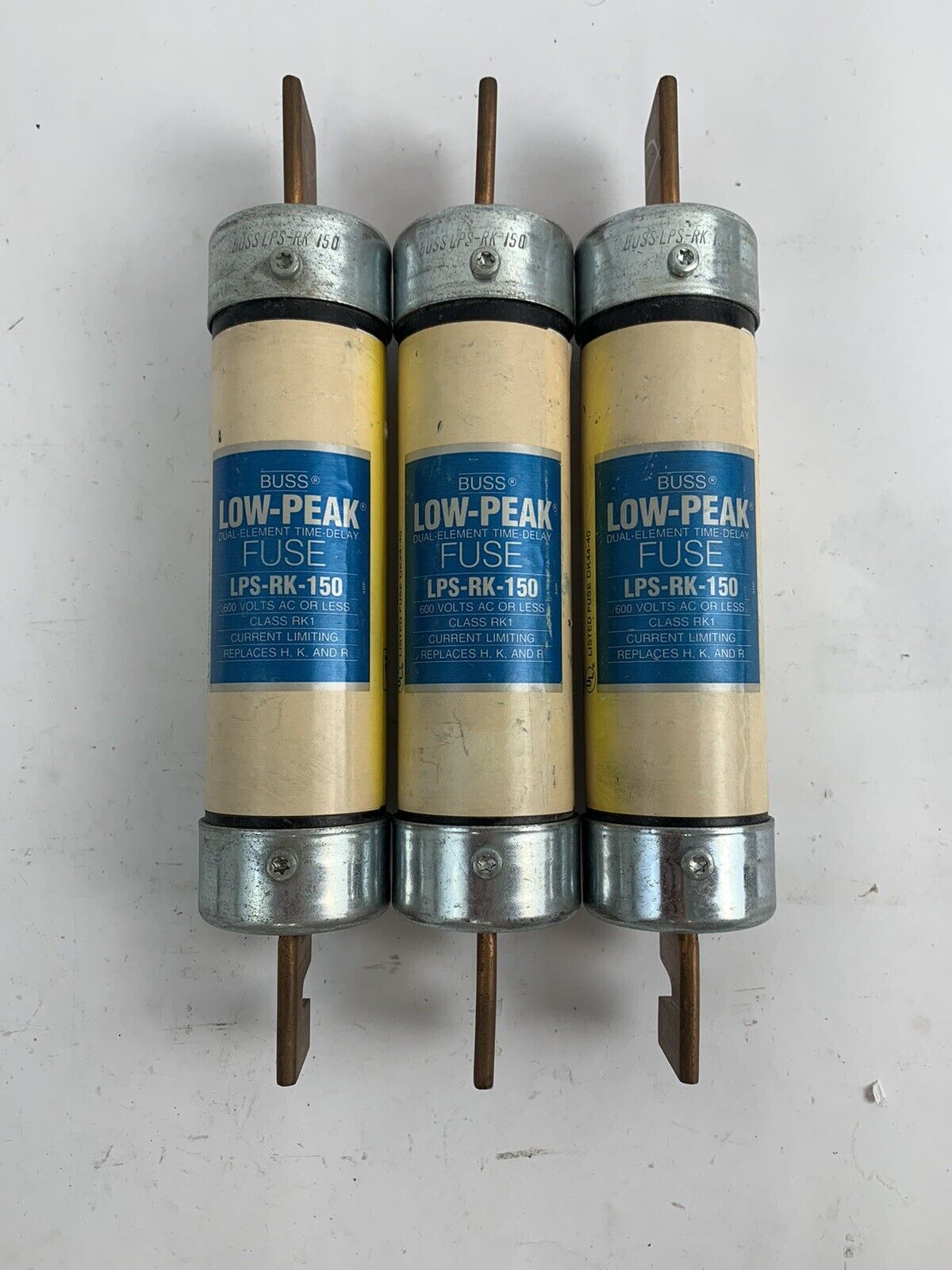 Bussmann Low-Peak LPS-RK-150 150A 600V Fuse "Lot of 3"