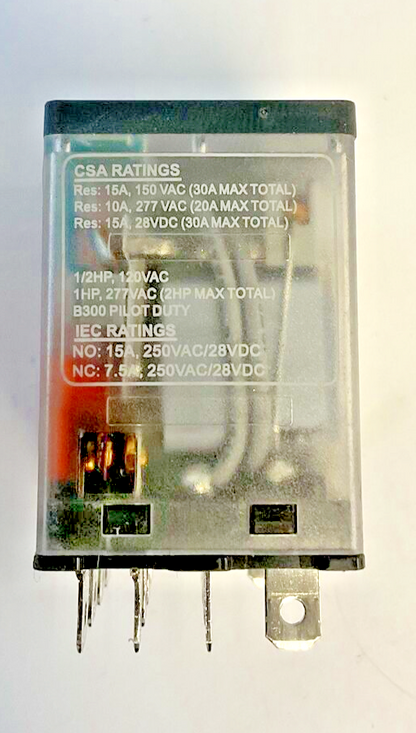 SCHNEIDER ELECTRIC 784XDXM4L-24D RELAY 28VDC 250VAC 3/4HP 15A ***LOTOF3***