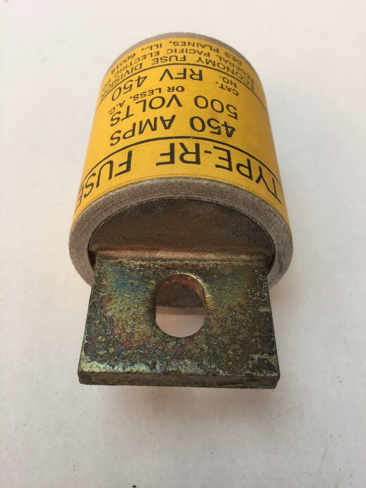 ECONOMY FUSE DIVISION RFV 450 TYPE-RF FUSE 450 AMP 500 VAC