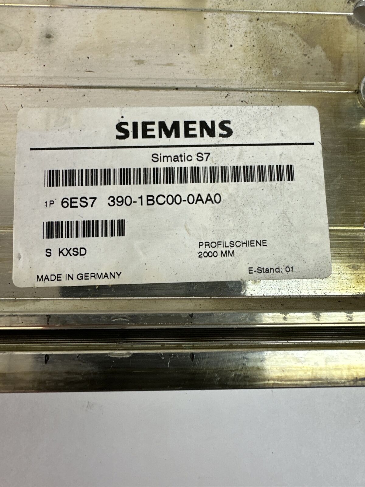 SIEMENS 1P 6ES7 390-1BC00-0AA0 SIMATIC S7 DIN MOUNTING RAIL 2000MM