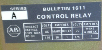 ALLEN-BRADLEY1611-NX7 Ser. A CONTROL RELAY / 1 N.C. /  24VDC / NEW SURPLUS