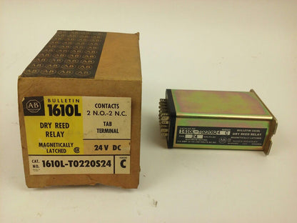 ALLEN BRADLEY, 1610L-T0220S24, SER. C, DRY REED RELAY, 24VDC, 1A, 15VA, NEW