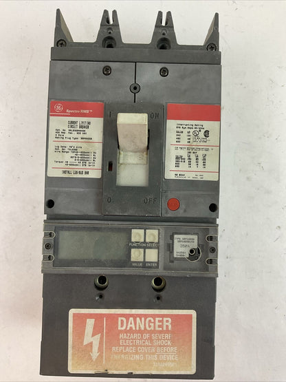 GE SGLB36BA0400 CURRENT LIMITING CIRCUIT BREAKER 400AMP 600VAC TRIP PLUG 250A