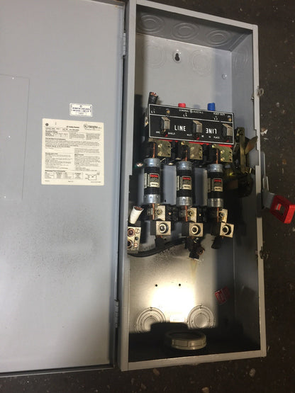 GE TH4324 SAFETY SWITCH 200A 240VAC 250VDC 60HP TYPE 1