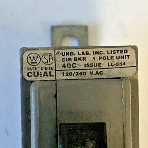 WESTINGHOUSE HBAW 1030 CIRCUIT BREAKER 30A 120/240VAC TYPE BA