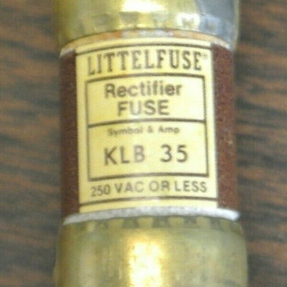 LITTELFUSE KLB35 RECTIFIER FUSE / 250V  35A / NEW SURPLUS