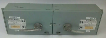 GE TYPE QMR QMR321L QMR321R TWIN FUSIBLE INTERRUPTER SWITCH 30A 240V W/HARDWARE