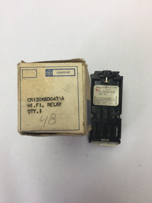 GE CR120K60047AA RELAY 48VDC