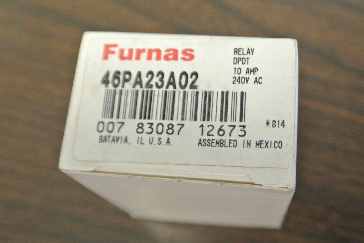 FURNAS 46PA23A02 DPDT RELAY / 240VAC / 10A / NEW SURPLUS in BOX