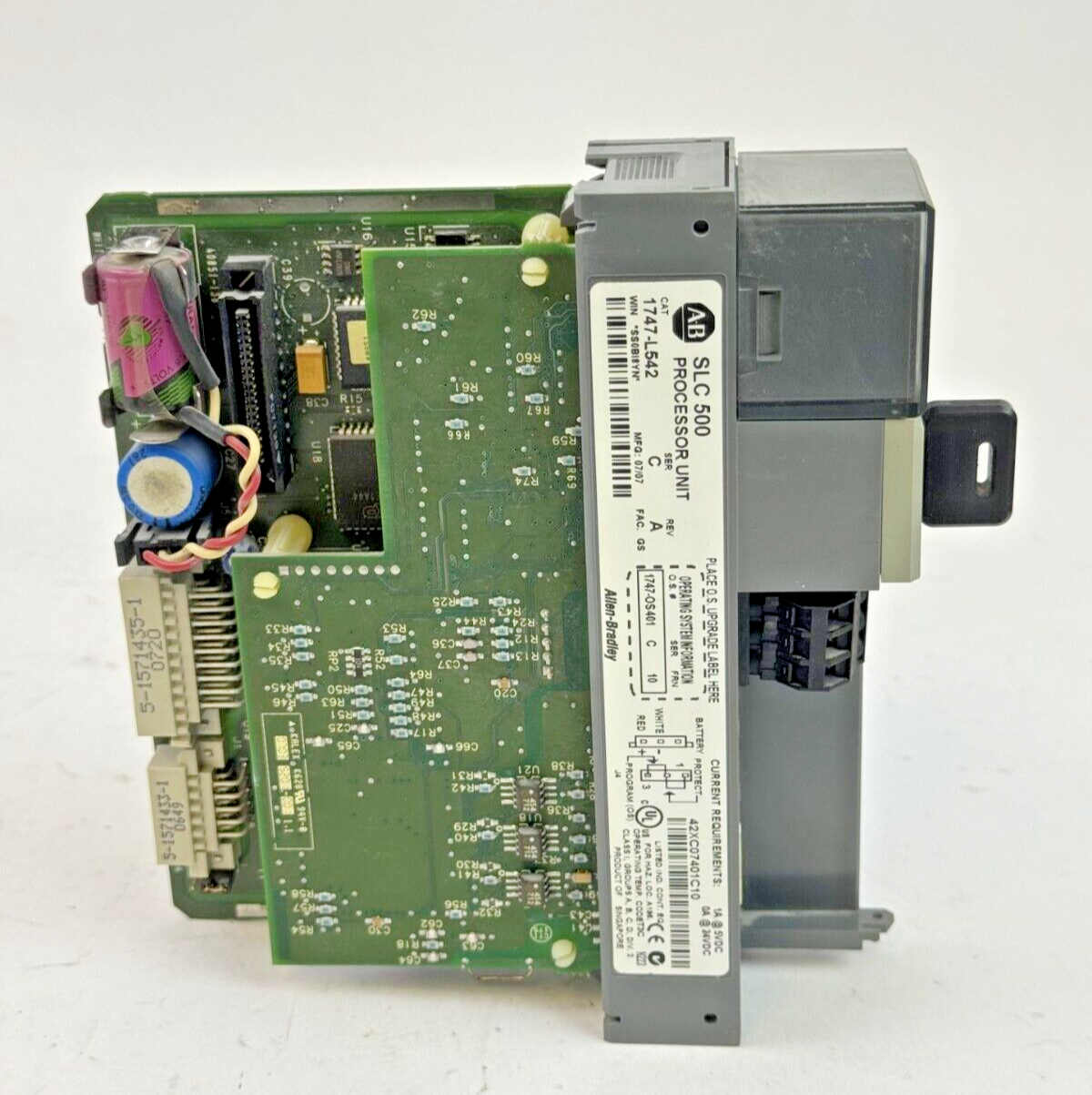ALLEN-BRADLEY - 1747-L542 SER. C REV. A FRN: 10 -SLC 500 CPU PROCESS. *NO DOOR
