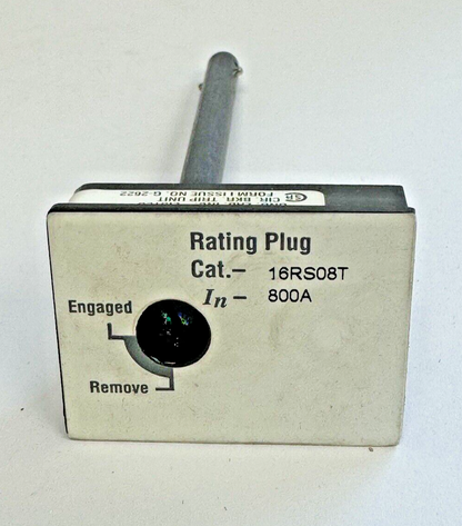 EATON/ CUTLER HAMMER / WESTINGHOUSE - 16RS08T - RATING PLUG - 800 AMPERE