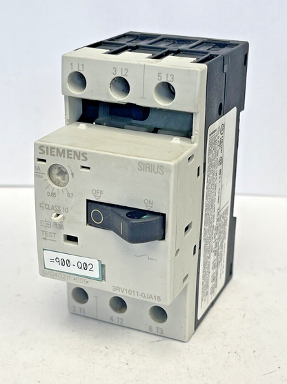 SIEMENS - 3RV1011-OJA15- CIRCUIT BREAKER / MOTOR PROTECTOR