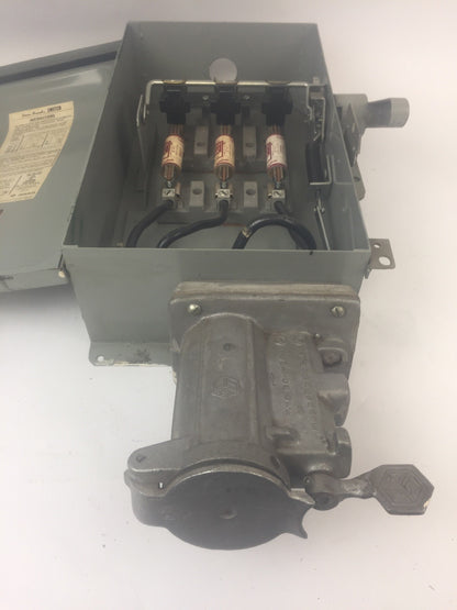 GOULD I-T-E F353H-CH FUSIBLE SAFETY SWITCH 600VAC 250VDC 100AMP 3PH 75HP 3 POLE