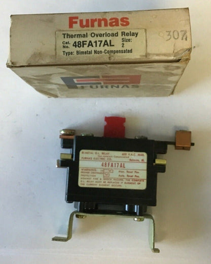 FURNAS 48FA17AL THERMAL OVERLOAD RELAY SIZE2 600VAC