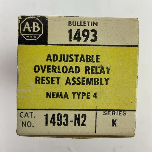 ALLEN BRADLEY 1493-N2 SERIES K ADJUSTABLE OVERLOAD RELAY RESET ASSEMBLY TYPE 4