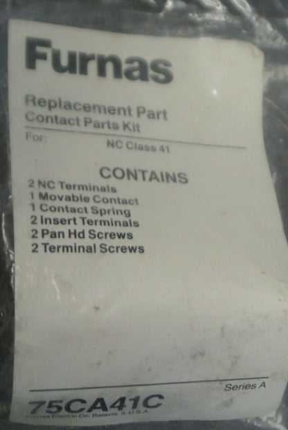 FURNAS 75CA41C / CONTACT PARTS KIT / for NC CLASS 41 / NEW SURPLUS