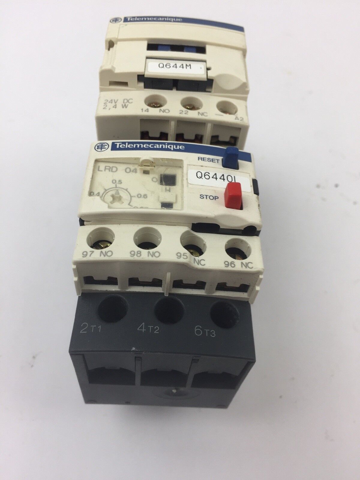 TELEMECANIQUE LC1D09BL CONTACTOR LRD04 OVERLOAD RELAY LAD4TBDL 24V