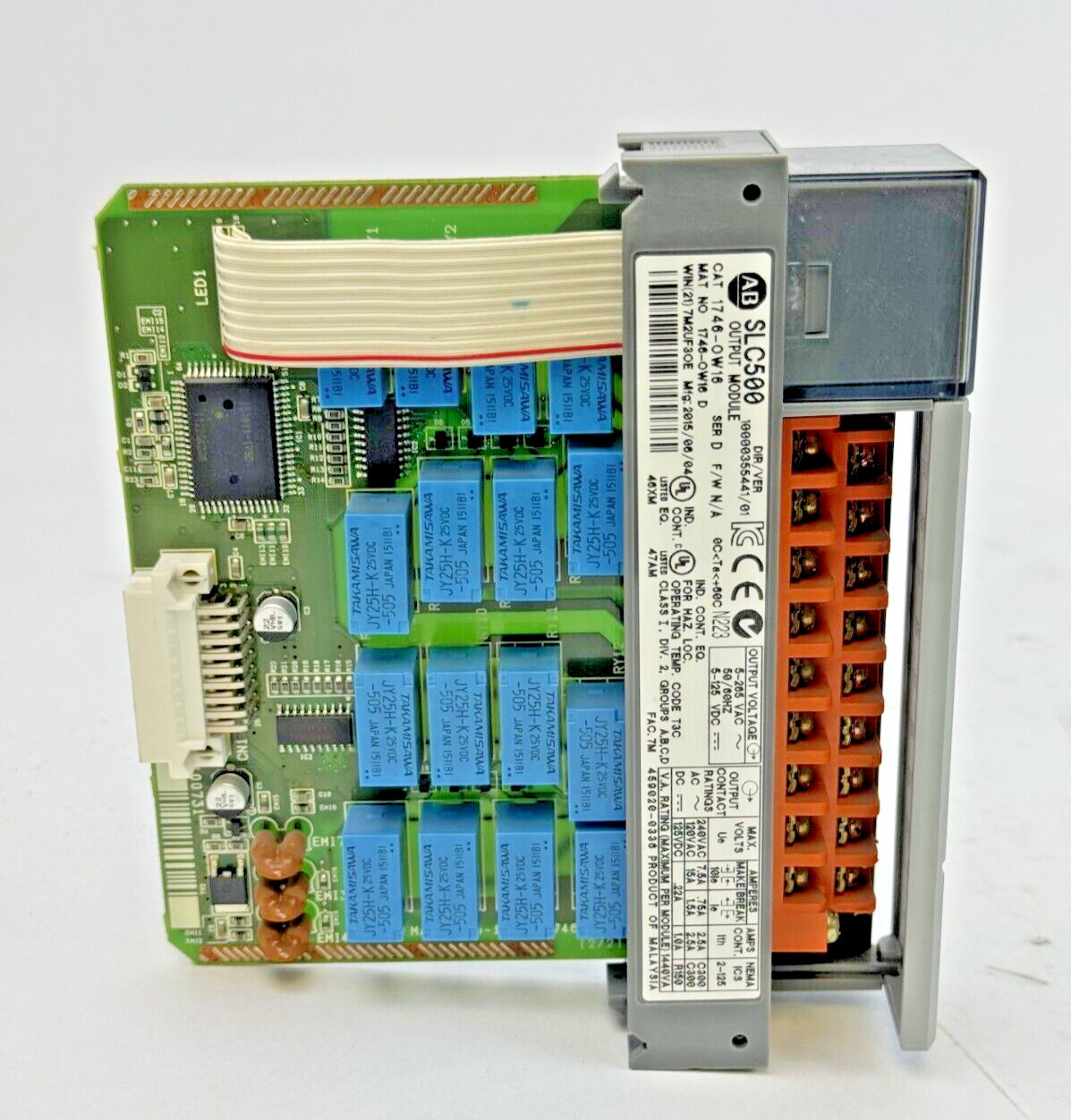 ALLEN-BRADLEY - 1746-OW16 SER. D FW N/A - SLC 500 OUTPUT MODULE