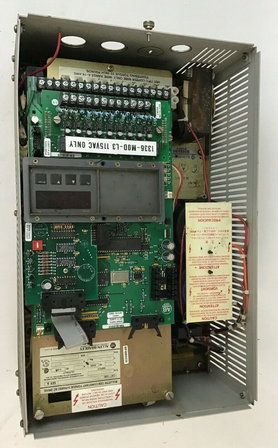 ALLEN BRADLEY 1336-B005-EAD-L3 CONSTANT TORQUE DRIVE PARTS ONLY **SEE PICTURES**