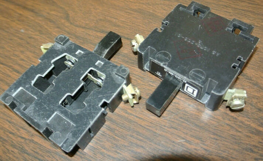 LOT of 2 / SQUARE D / A5-1075-004-51 AUXILIARY CONTACT BLOCK / NEW SURPLUS
