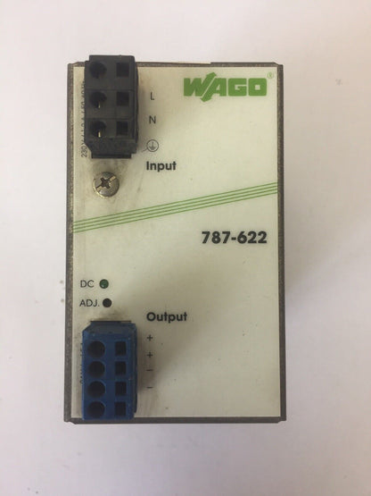 WAGO 787-622 SWITCHED-MODE POWER SUPPLY INPUT 90-264V OUTPUT 24VDC 4-5A