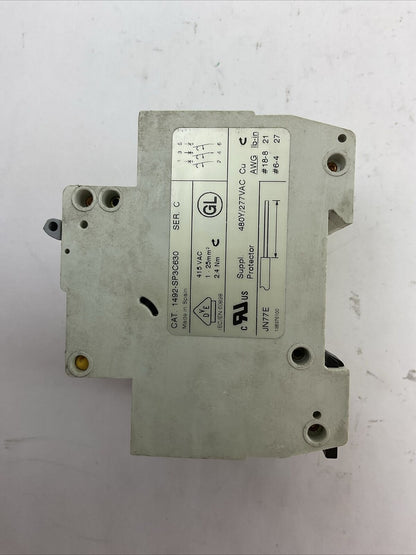 ALLEN BRADLEY 1492-SP3C630 SER C CIRCUIT BREAKER 63A 3POLE 480Y/277VAC