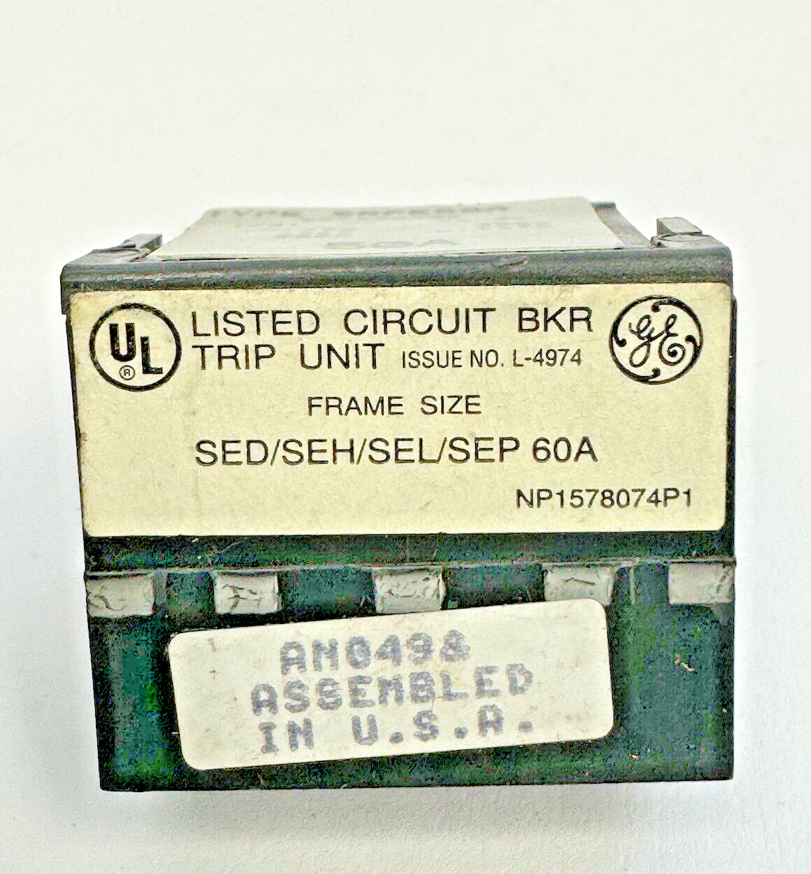 GE - SRPE60A50 - RATING PLUG W/ ADJUSTABLE INSTANTANEOUS TRIP - 50 AMP - SRPE60A