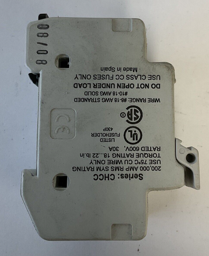 BUSSMANN CHCC3D FUSE HOLDER 30A 600V