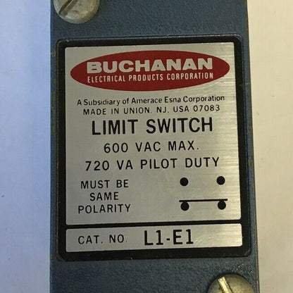 BUCHANAN OIL TIGHT LIMIT SWITCH L1-E1