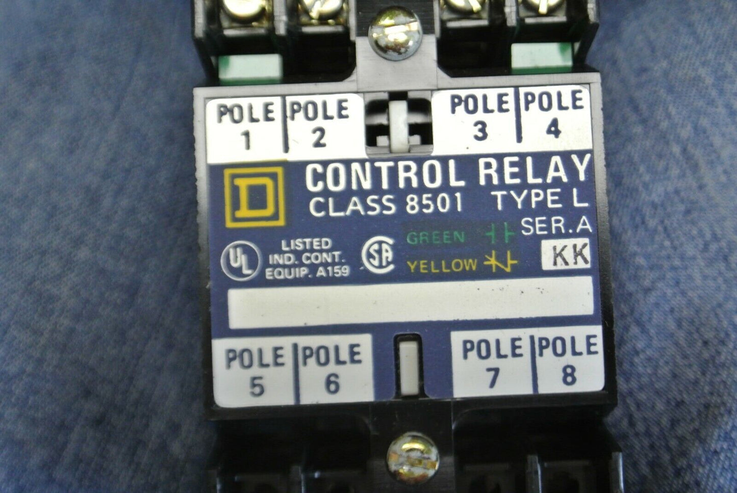 SQUARE D 8501 LO-20 / AC MAGNETIC RELAY / 110-120V/ 2 N.O. / 0 N.C. NEW SURPLUS