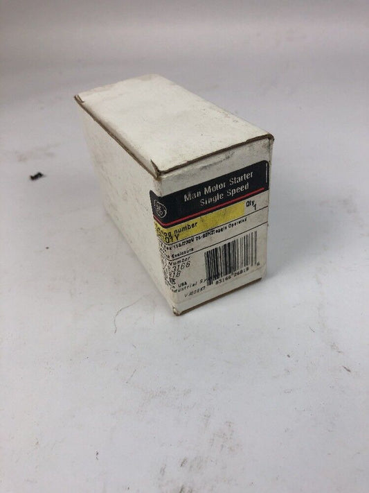 GE CR101Y MAN MOTOR STARTER SINGLE SPEED 1HP MAX 115/230V 25-60HZ W/O ENCLOSURE