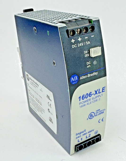 ALLEN-BRADLEY - 1606-XLE120E-2 SER. A - POWER SUPPLY -120 W, 24 VDC, 5A, 3 PHASE