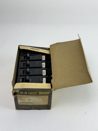 GE **BOX OF 6** THQL1140 - CIRCUIT BREAKERS - 1 POLE, 40 A, 240 VAC - NEW