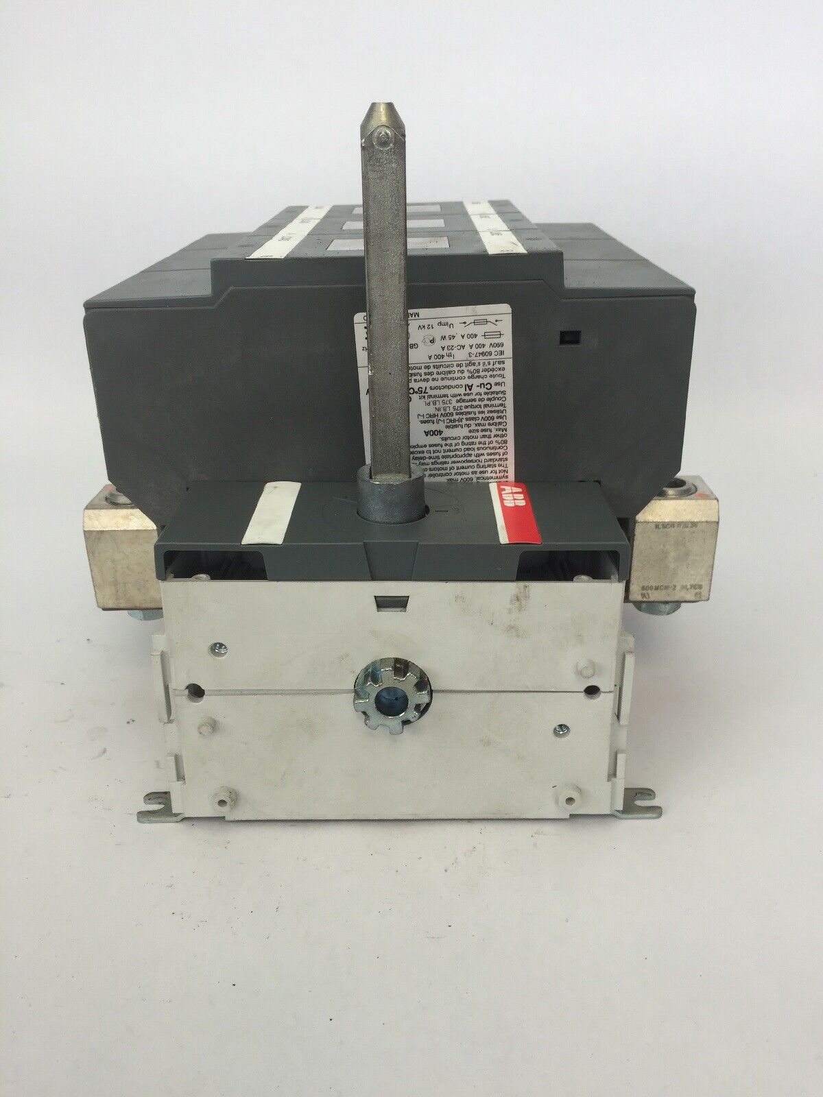 ABB OS400J03 FUSIBLE DISCONNECT SWITCH 600VAC 400A W/ AJT225 & JTD225 FUSE 225A