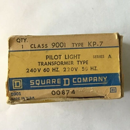 SQUARE D KP-7 PILOT LIGHT 240V 60HZ SER.A