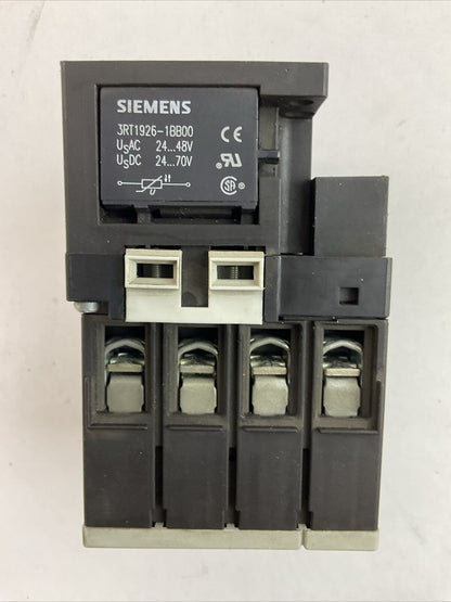 SIEMENS 3RT1336-1AC20 CONTACTOR 60A 60VAC 3PH 15HP COIL 24V 50/60HZ