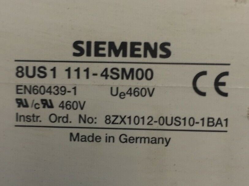 SIEMENS 8US1 111-4SM00 BUSBAR ADAPTOR 460V