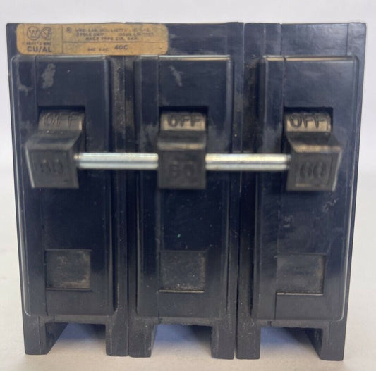 WESTINGHOUSE HQP3060H QUICKLAG P CIRCUIT BREAKER 3P 60AMP 240AC