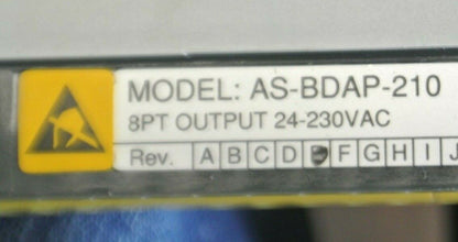 AEG / SCHNEIDER AS-BDA P-2 10 / AS-BDAP-210 / 8PT OUTPUT MODULE 24-230VAC