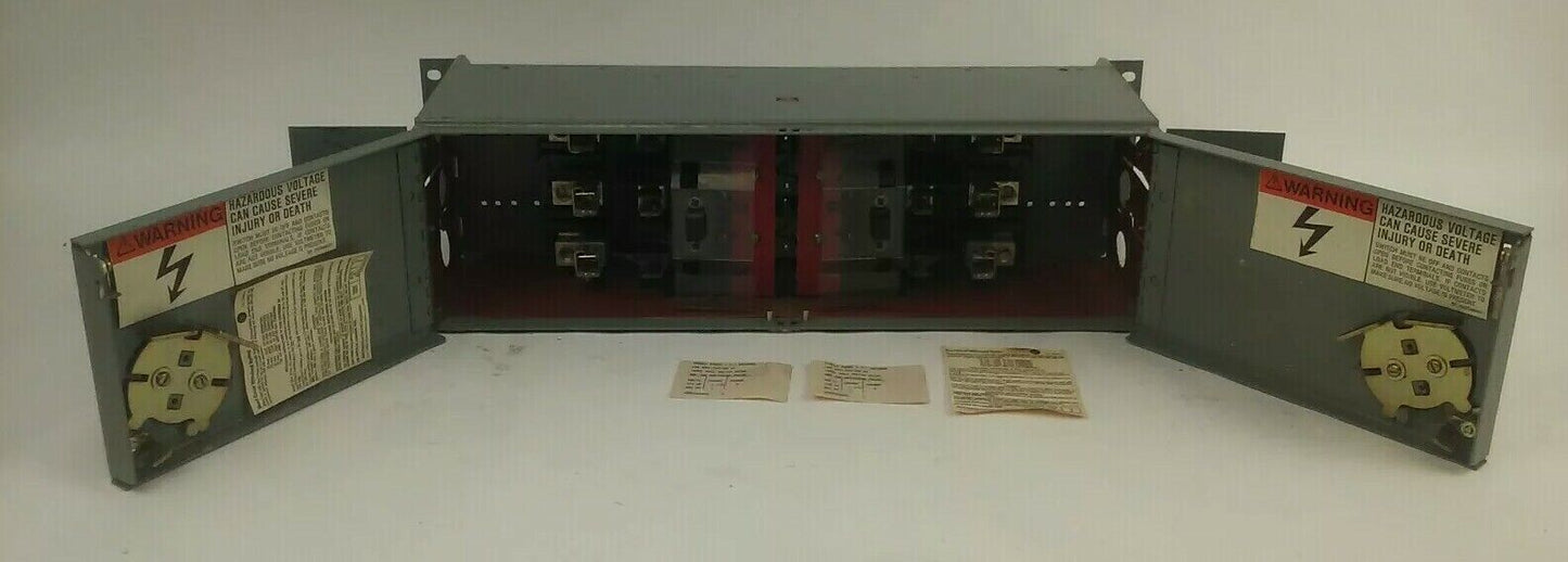 WESTINGHOUSE FDPT3211R SER.B FUSIBLE TWIN PANELBOARD SWITCH  3P 30A 240V 7.5HP